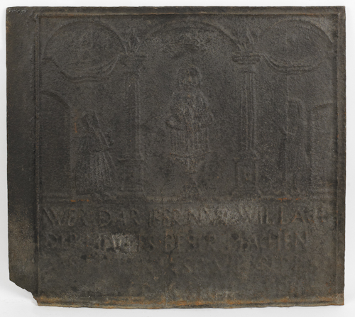 Cast iron stove plate The Wedding