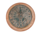 CAST IRON SUNDIAL<br>Green pai