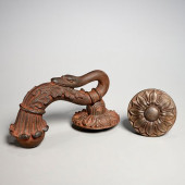 CAST IRON SWAN FORM DOOR KNOCK