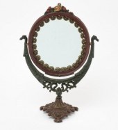 CAST IRON SWIVEL DRESSER MIRRO