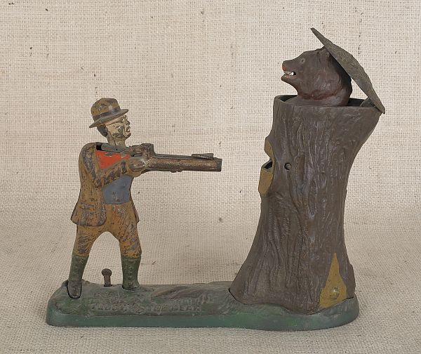 Cast iron Teddy and the Bear