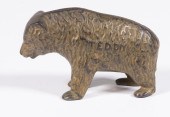 CAST IRON "TEDDY" BEAR STILL B