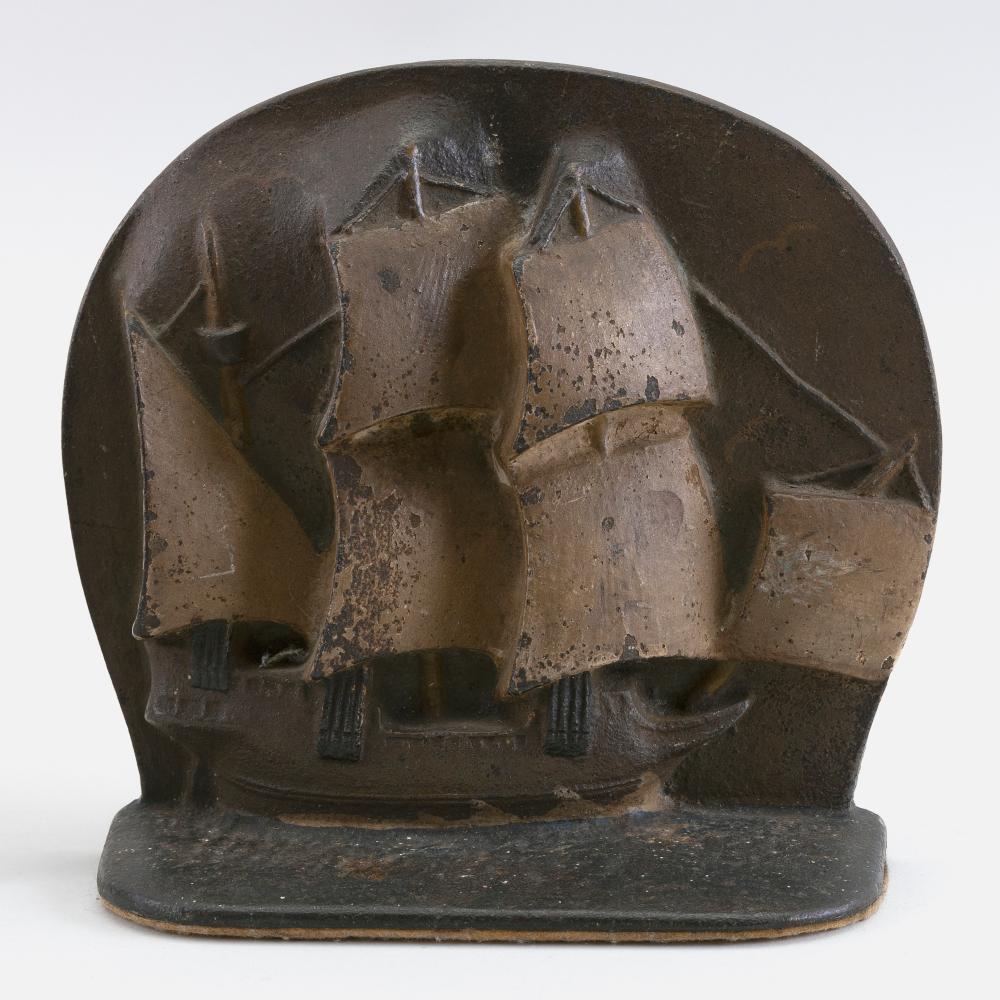 CAST IRON THREE-MASTED SHIP