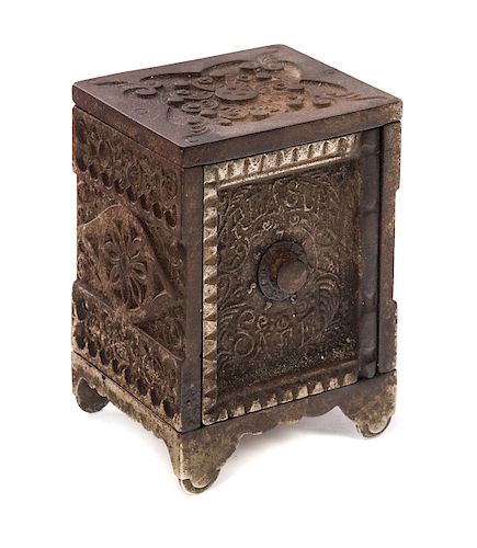CAST IRON TREASURE SAFE STILL PENNY