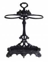 CAST IRON UMBRELLA STAND, LATE
