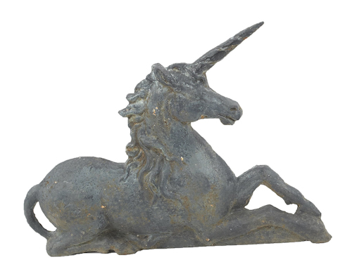 Cast iron unicorn late 19th c. 17