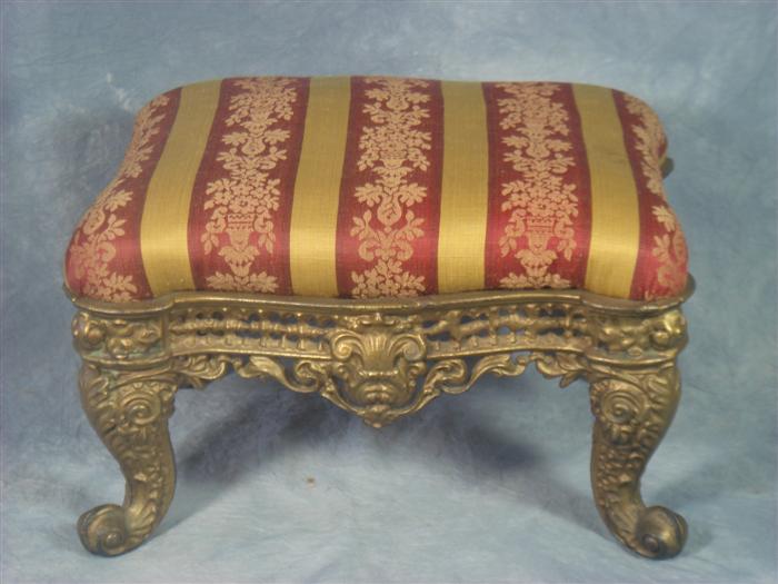 Cast iron Victorian foot stool,
