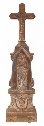 CAST IRON VIRGIN MARY CROSS, 4