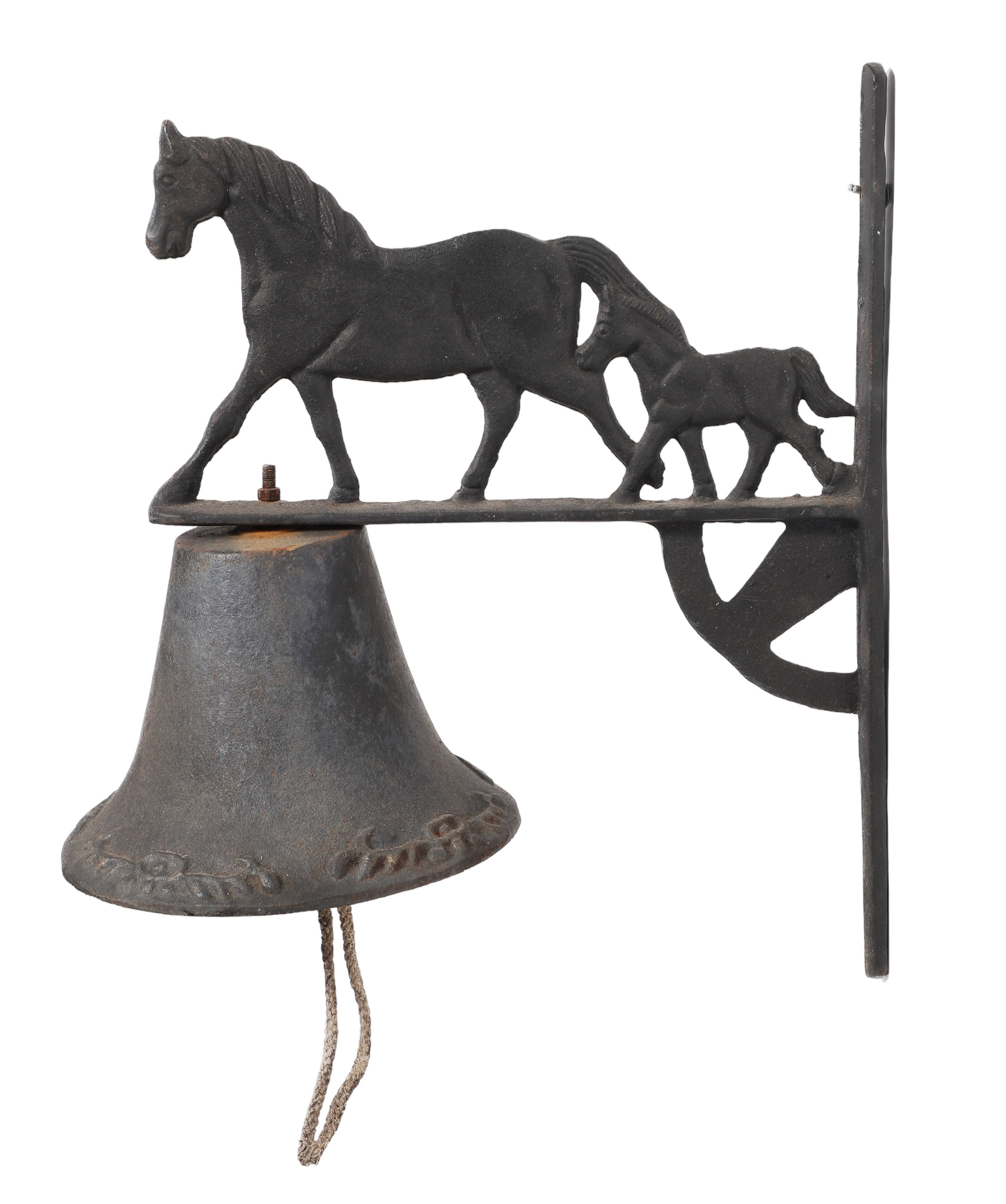 Cast iron wall mounted bell,