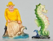 Cast Iron Whaler & Sea Horse B