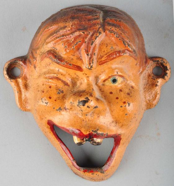 Cast Iron Winking Boy Wall Mount