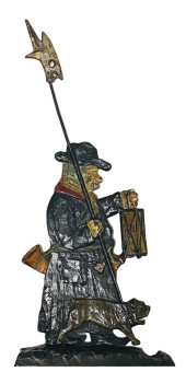 CAST IRON YEOMAN WITH A BULL D