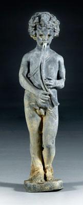 Cast lead garden figure,