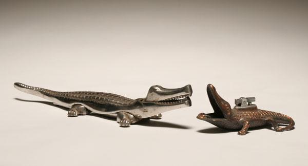 Cast metal alligator lighter and