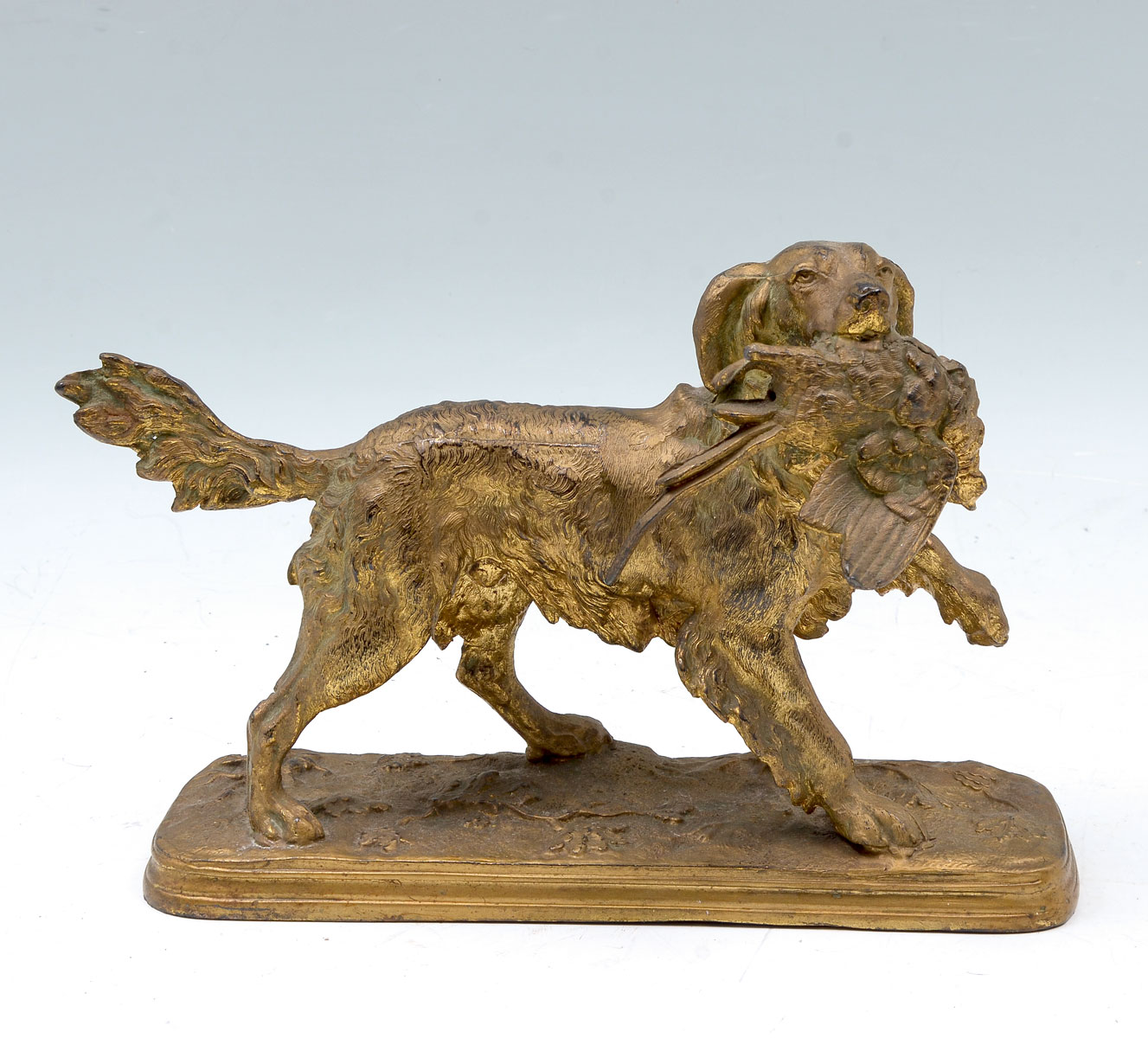 CAST METAL DOG IN THE STYLE OF
