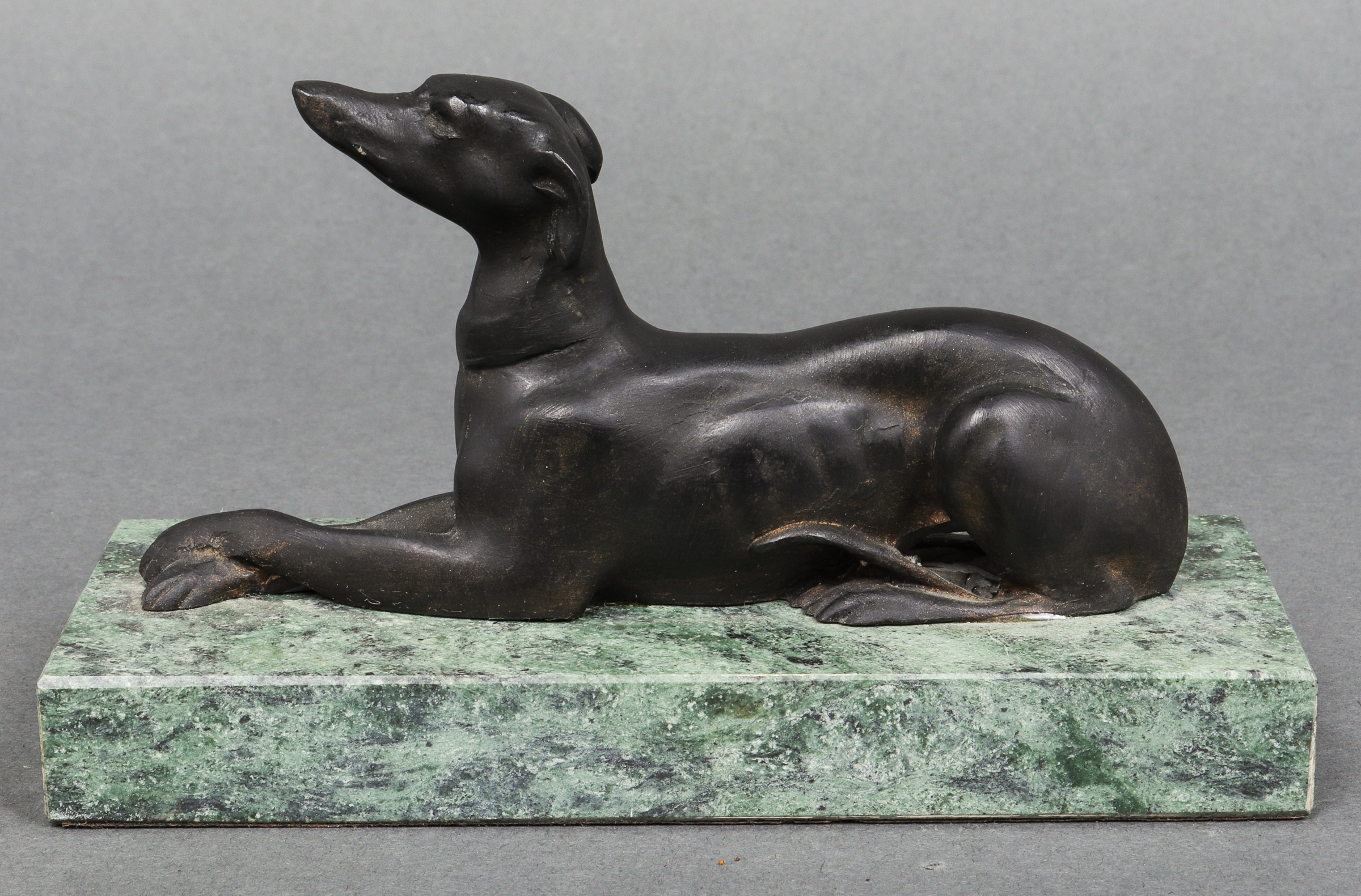 CAST METAL GREYHOUND SCULPTURE