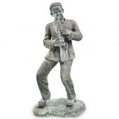 CAST METAL JAZZ PLAYER GARDEN