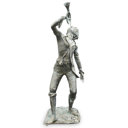 CAST METAL JAZZ PLAYER GARDEN