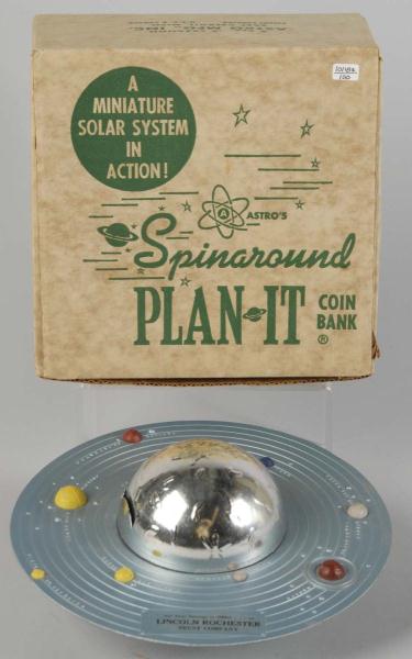 Cast Metal Space Plan-It Coin Bank.