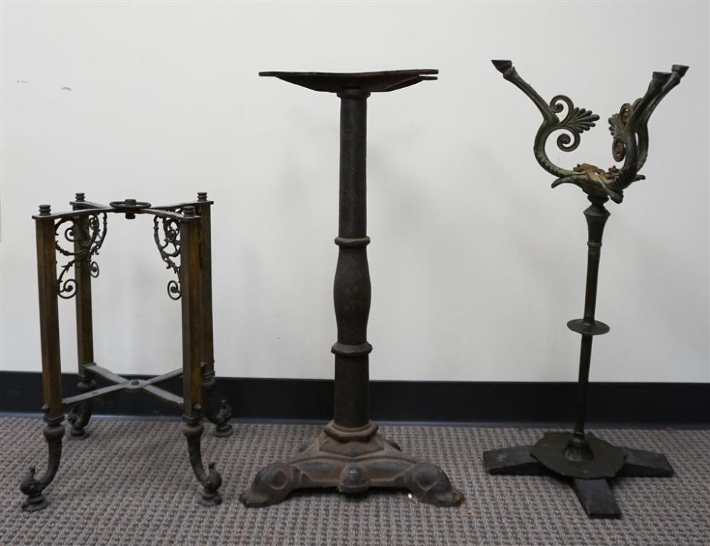 CAST METAL TABLE FRAME, WROUGHT