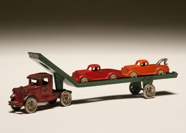 Cast metal toys; Hubley Huber