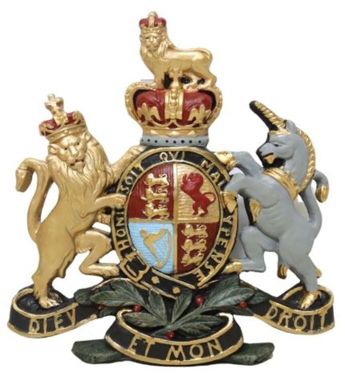CAST ROYAL COAT OF ARMS OF THE