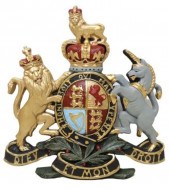 CAST ROYAL COAT OF ARMS OF THE