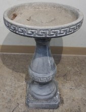 CAST STONE BIRD BATH, 26 X 18