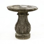 CAST STONE BIRD BATH First hal