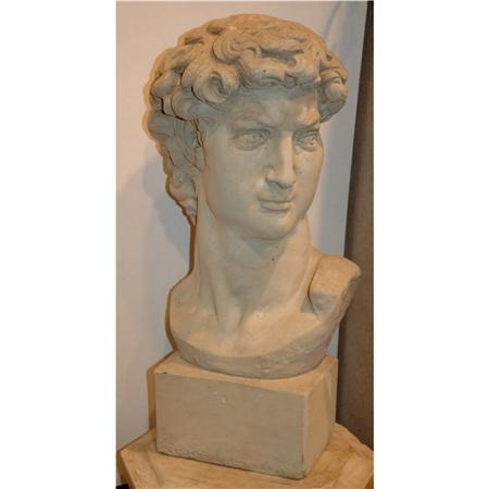 Cast Stone Bust of David 	 