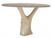 CAST STONE FAUX BOIS GARDEN TA