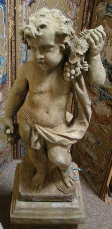 CAST STONE FIGURE OF AN ALLEGORICAL