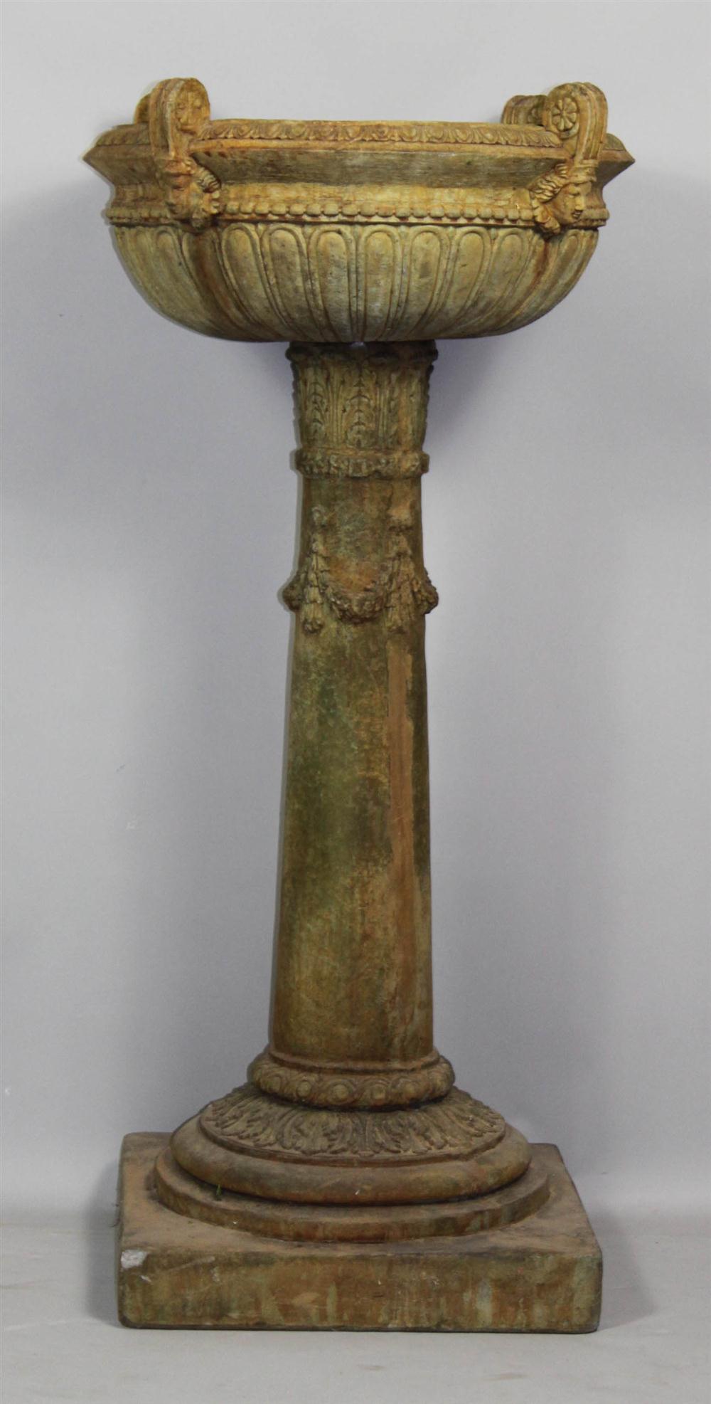 CAST STONE FOUNTAIN with circular