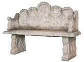 CAST STONE GARDEN BENCHCast St