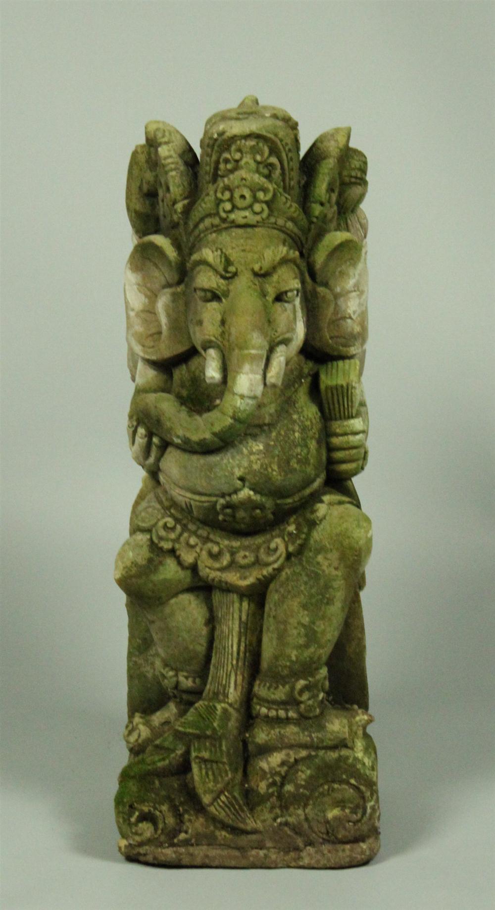 CAST STONE GARDEN GANESH after