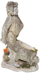 CAST STONE GARDEN SCULPTURE, B