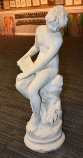 CAST STONE GARDEN SCULPTURE OF