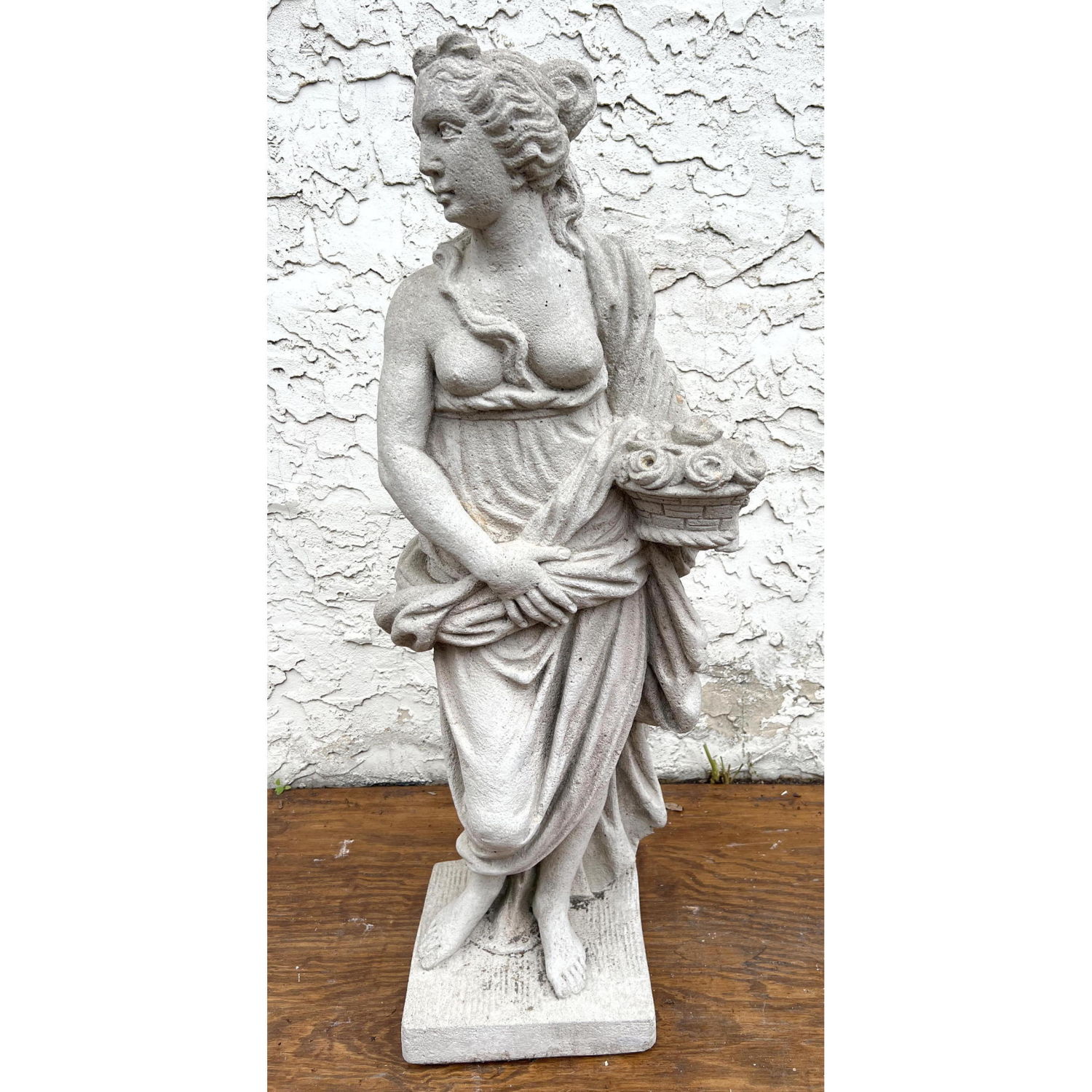 Cast Stone Garden Sculpture.