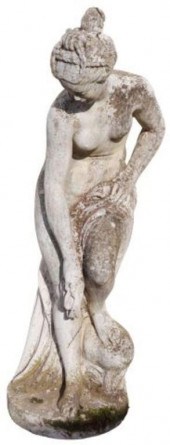CAST STONE GARDEN STATUARY BAT