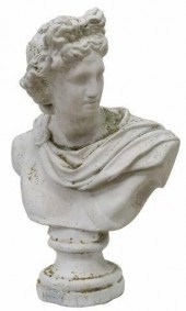 CAST STONE GARDEN STATUARY BUS