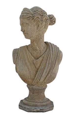 CAST STONE GARDEN STATUARY BUSTCast