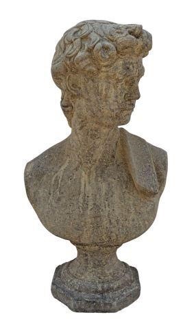 CAST STONE GARDEN STATUARY BUSTCast