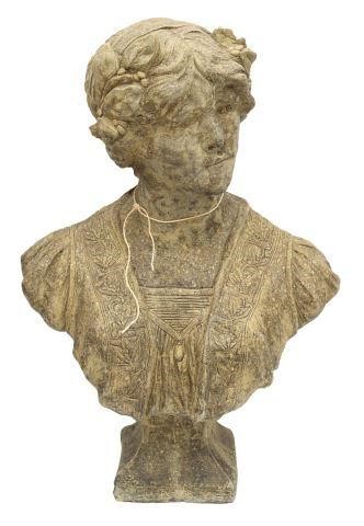 CAST STONE GARDEN STATUARY FEMALE