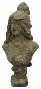 CAST STONE GARDEN STATUARY FEM