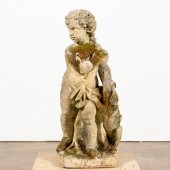 CAST STONE GARDEN STATUE OF AP