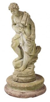 CAST STONE GARDEN STATUE20th c