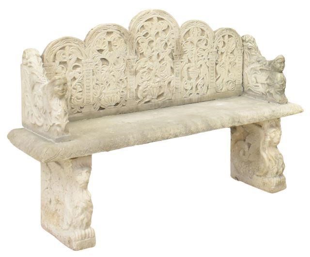 CAST STONE GRIFFINS & FOLIATES