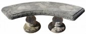 CAST STONE OUTDOOR GARDEN BENC