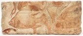 CAST STONE RELIEF POND PLAQUE