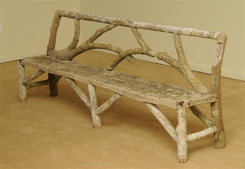 CAST-STONE RUSTICATED TWIG-FORM